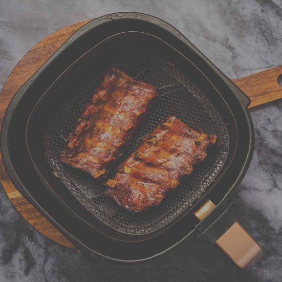 airfryerben sült húsétel