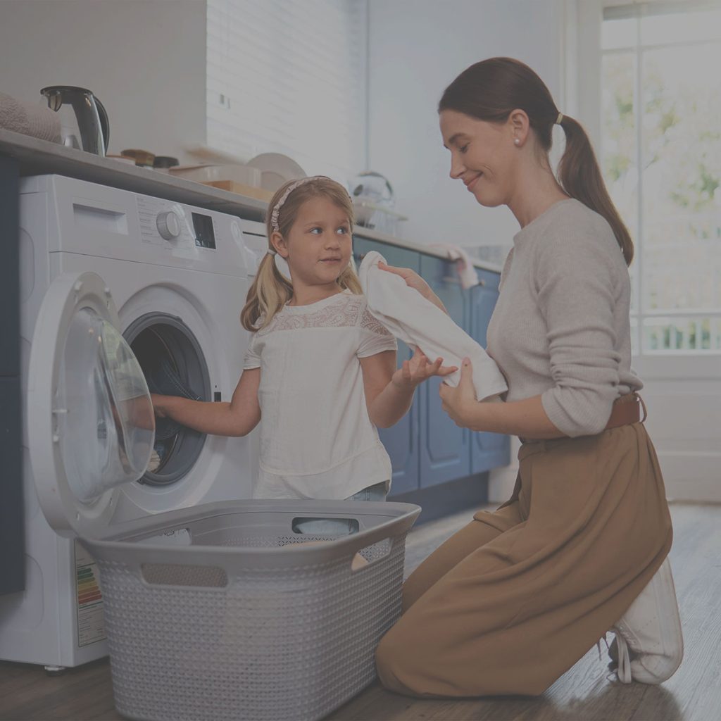 Szárítógép használat közben